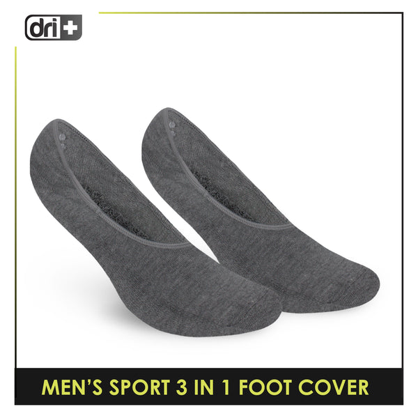 Dri Plus Men's Thick Sports Foot Cover Socks 3 pairs in a pack DMSFG3