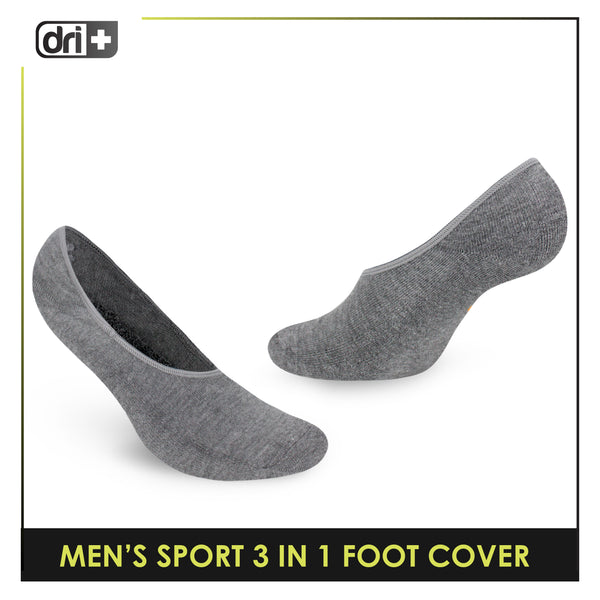 Dri Plus Men's Thick Sports Foot Cover Socks 3 pairs in a pack DMSFG3