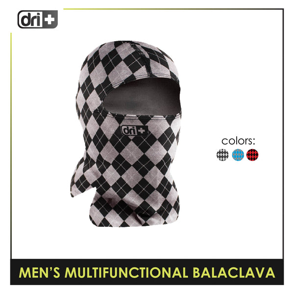 Dri Plus Men's Dapper Multifunctional Moisture Wicking Balaclava 1 piece DUMB516