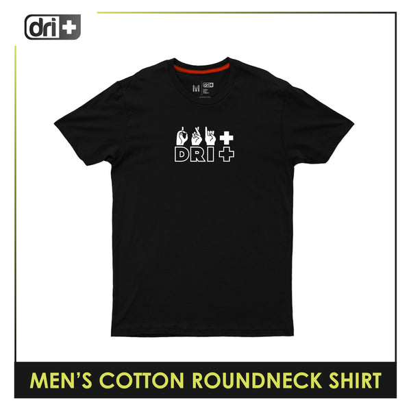 Dri Plus Men's Hand Sign Anti-Odor Sweat Wicking Cotton+ Shirt 1 pc DUMSR3413