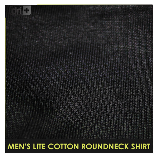 Dri Plus Men’s Doripurasu Anti-Odor Sweat Wicking Light Cotton Roundneck Shirt 1 piece DUMSRC5210
