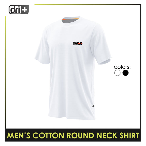 Dri Plus Men’s Doripurasu Anti-Odor Sweat Wicking Light Cotton Roundneck Shirt 1 piece DUMSRC5211