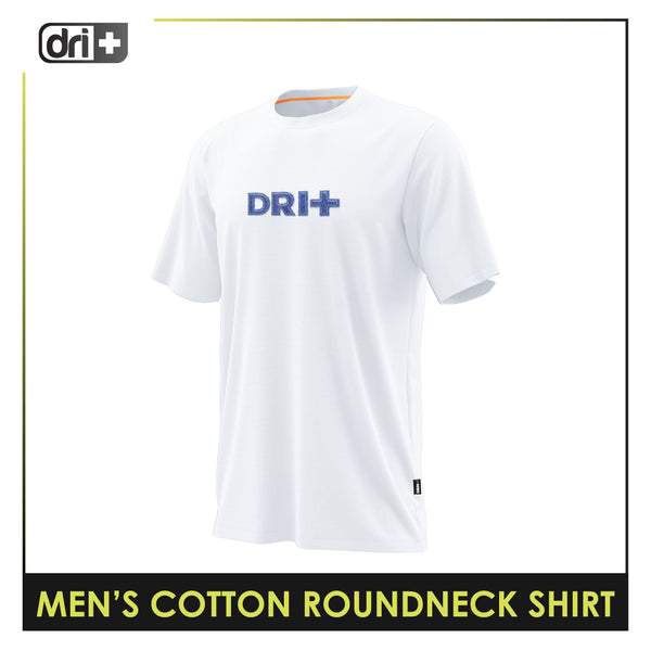 Dri Plus Men’s Anti-Odor Sweat Wicking Cotton Roundneck Shirt 1pc DUMSRC524