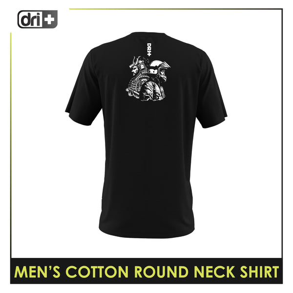 Dri Plus Men’s Doripurasu Anti-Odor Sweat Wicking Light Cotton Roundneck Shirt 1 piece DUMSRC529