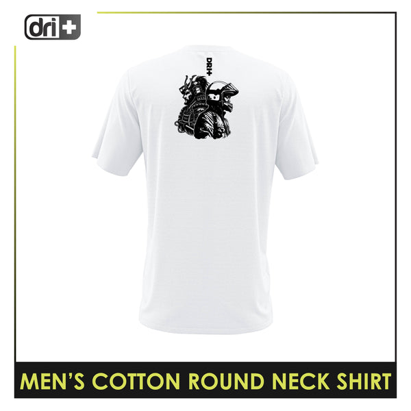 Dri Plus Men’s Doripurasu Anti-Odor Sweat Wicking Light Cotton Roundneck Shirt 1 piece DUMSRC529