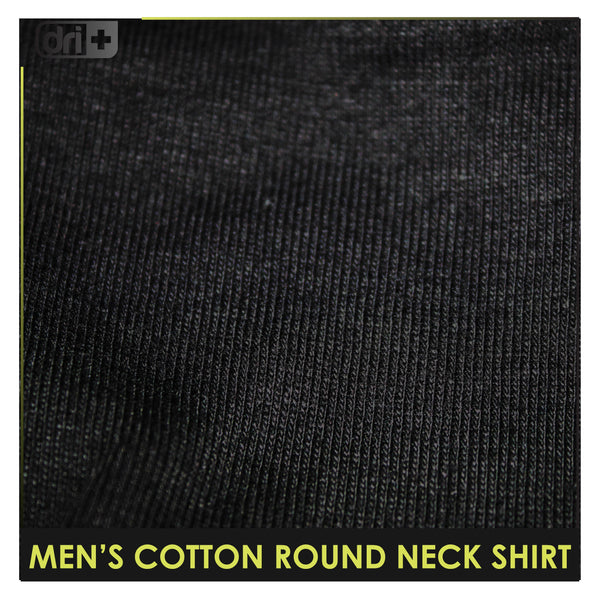 Dri Plus Men’s Doripurasu Anti-Odor Sweat Wicking Light Cotton Roundneck Shirt 1 piece DUMSRC529
