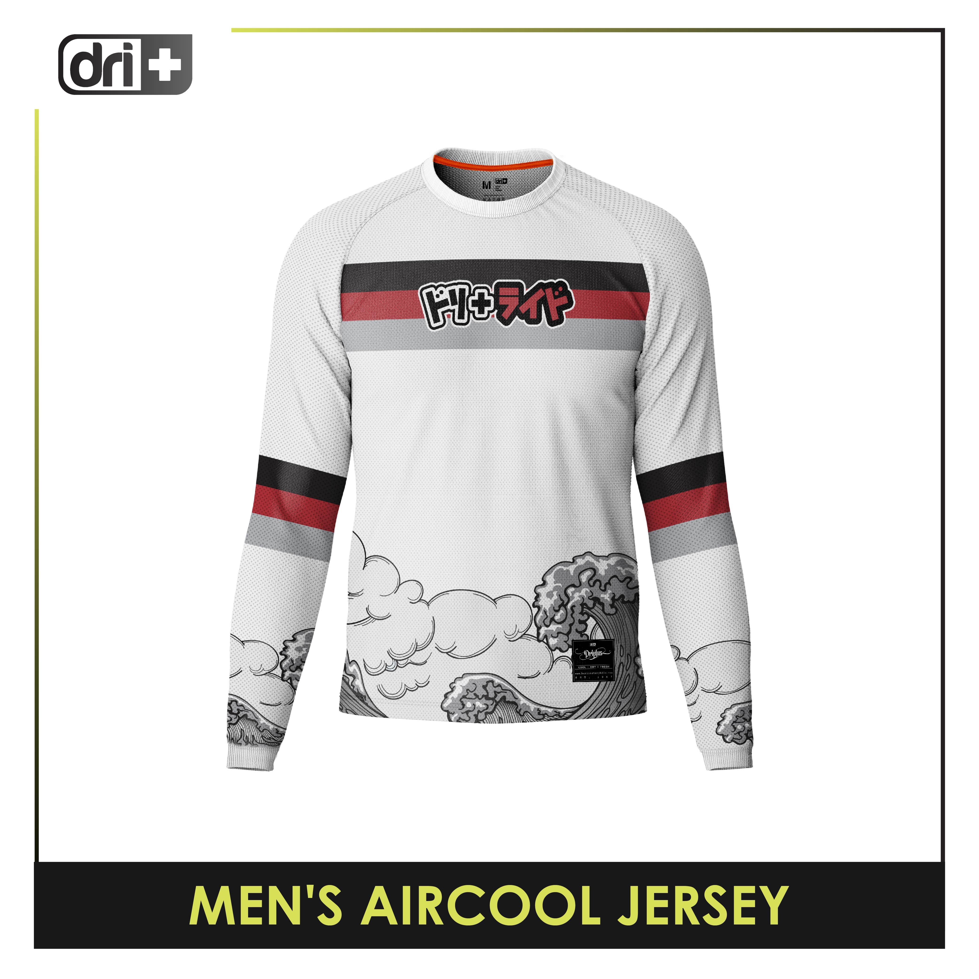 Dri Plus Men's Odor Free Motorcycle Jersey Long Sleeve DUMSSJR3401