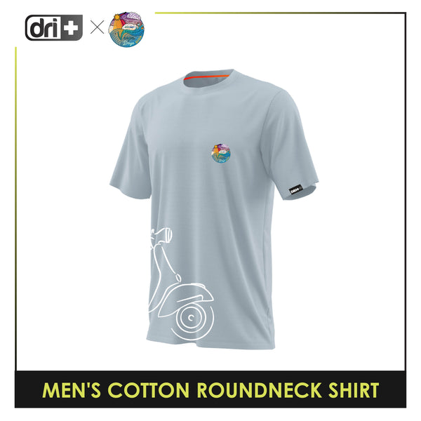 Dri Plus x ArmyNavy Vespa Pilipinas Men's Scooter Anti-Odor Sweat Wicking Cotton+ Shirt 1 pc EVUMSR2