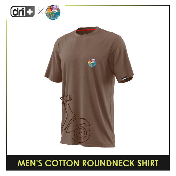 Dri Plus x ArmyNavy Vespa Pilipinas Men's Scooter Anti-Odor Sweat Wicking Cotton+ Shirt 1 pc EVUMSR2