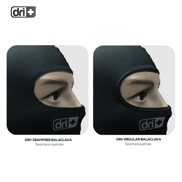 Dri Plus Men's Black Washable Multi-Functional Moisture Wicking Balaclava 1 piece DUMB512