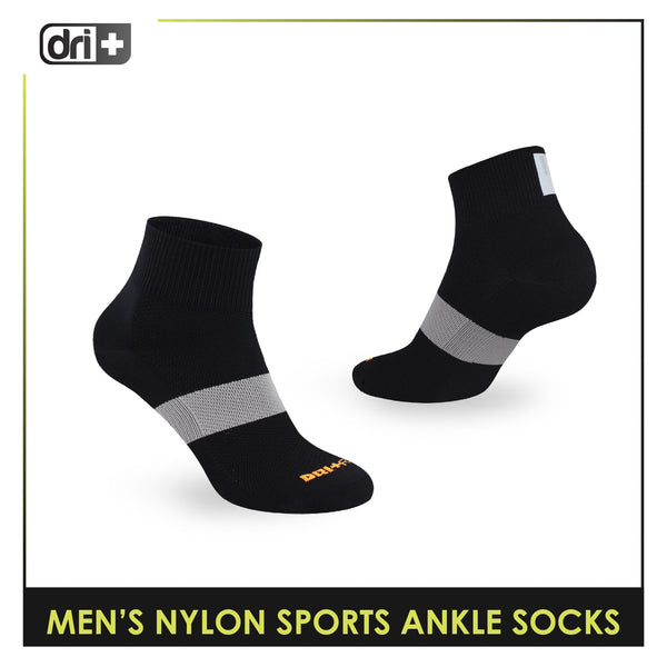 Dri Plus Run Men’s Nylon Sports Ankle Socks 1 pair in 1 pack EMNANAS