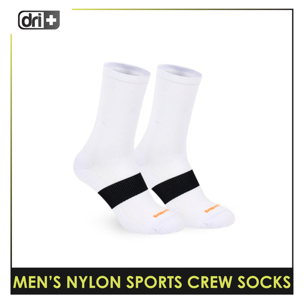 Dri Plus Run Men’s Nylon Sports Crew Socks 1 pair in 1 pack EMNANCS