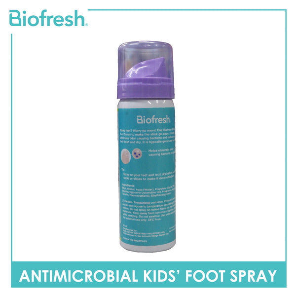 Biofresh Antimicrobial Kids' Foot Spray 50ml FCFS01