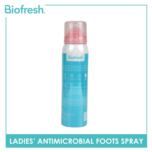 Biofresh Ladies' Antimicrobial Foot Spray FLFS01