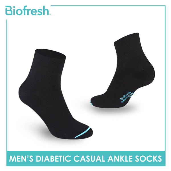 Biofresh Men's Diabetic Thin Casual Ankle Socks 1 pair FMD4