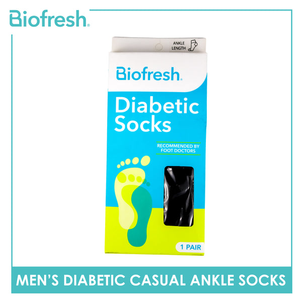 Biofresh Men's Diabetic Thin Casual Ankle Socks 1 pair FMD4