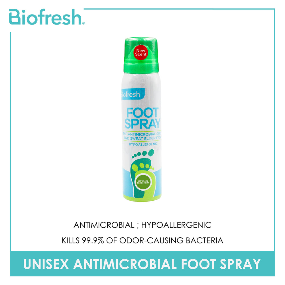Biofresh Unisex Antimicrobial Citronella Peppermint Foot Spray 1 piece FMFS11