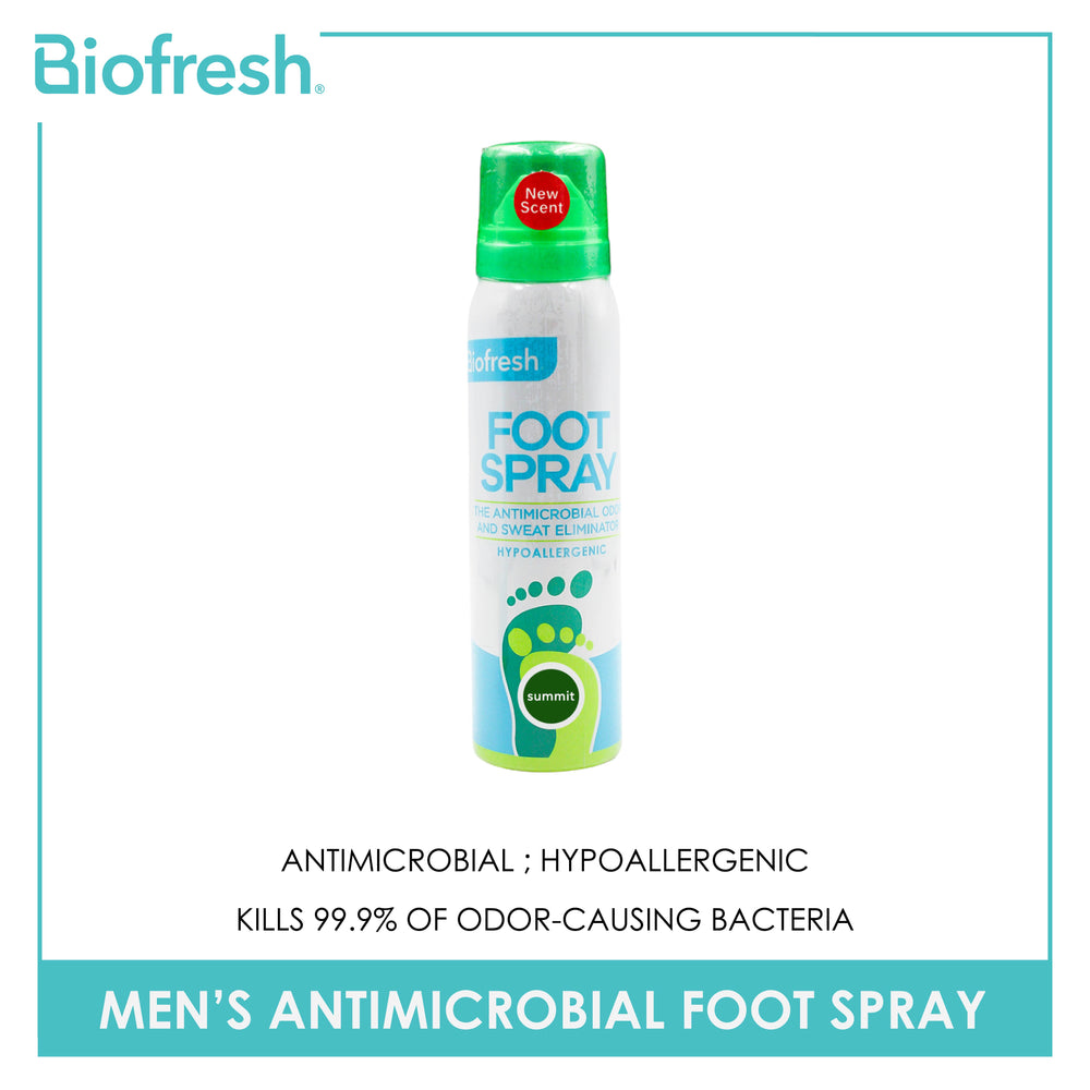 Biofresh Men’s Antimicrobial Summit Foot Spray 1 piece FMFS17