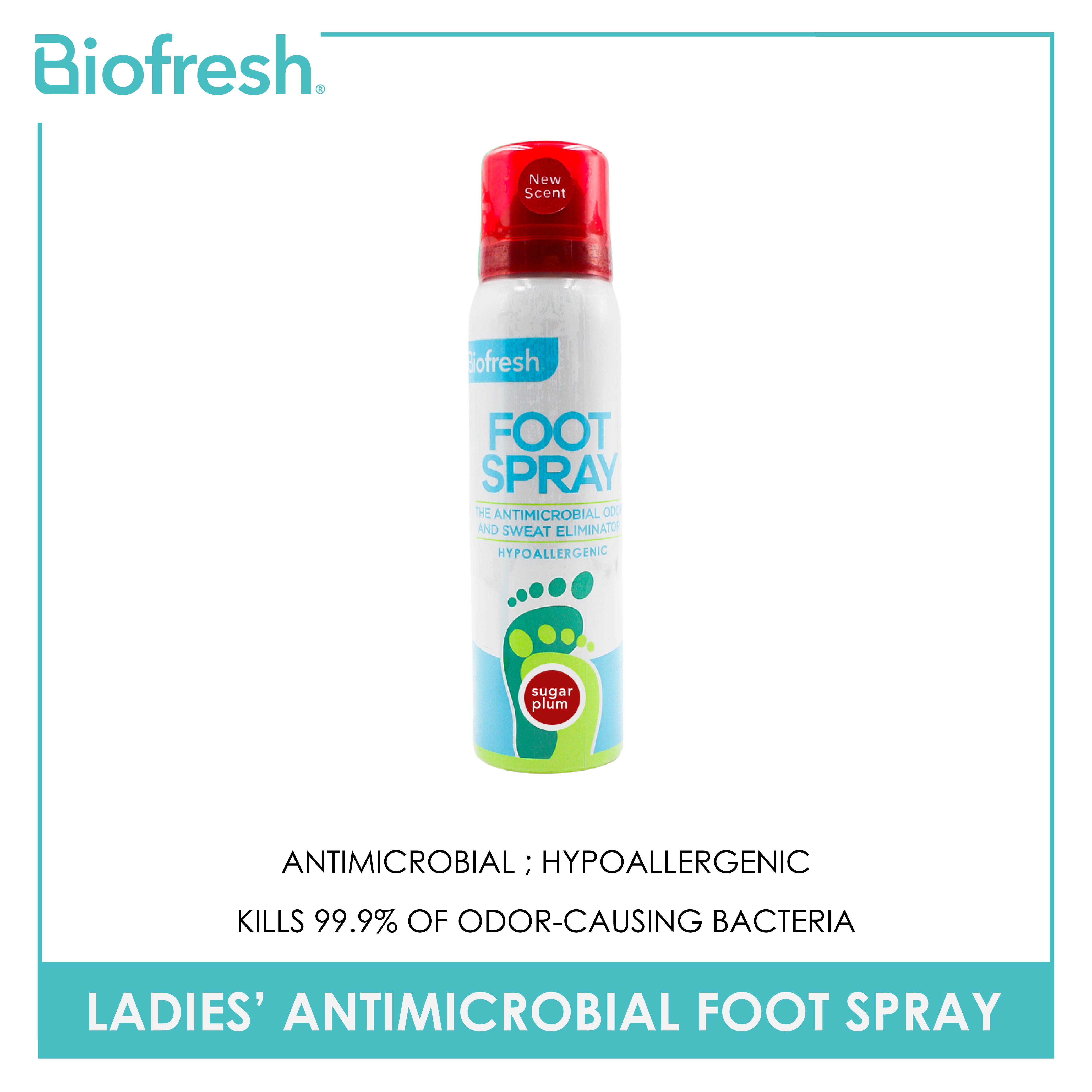 Biofresh Ladies’ Antimicrobial Sugar Plum Foot Spray 1 piece FLFS17