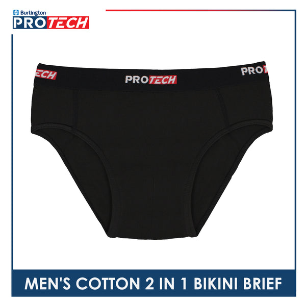 Burlington Protech Men’s Quick Dry Cotton Bikini Brief 2 pieces in a pack GPMBKG3201