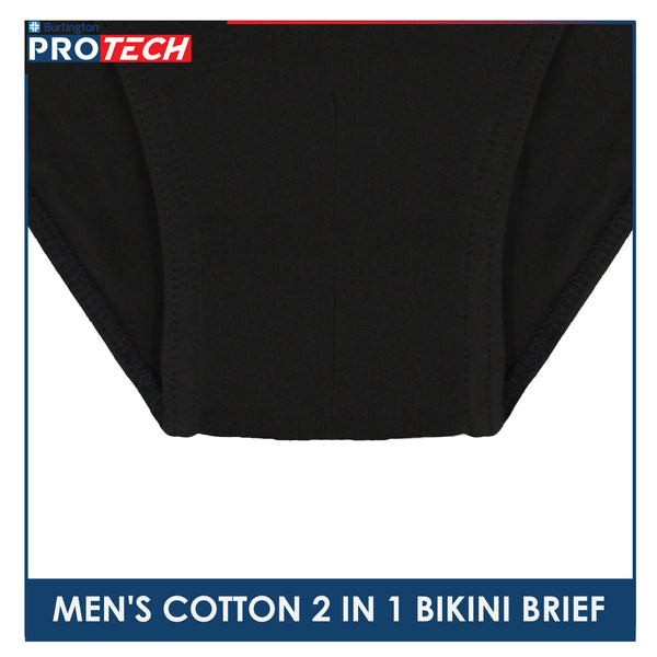 Burlington Protech Men’s Quick Dry Cotton Bikini Brief 2 pieces in a pack GPMBKG3201