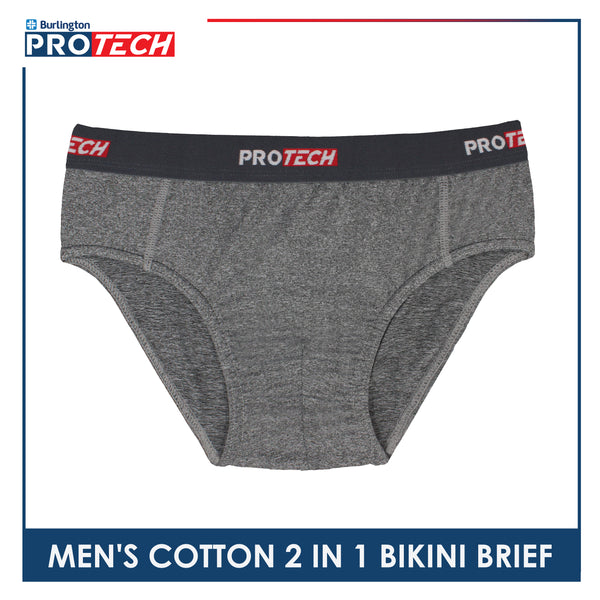 Burlington Protech Men’s Quick Dry Cotton Bikini Brief 2 pieces in a pack GPMBKG3201