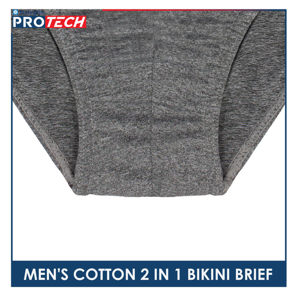 Burlington Protech Men’s Quick Dry Cotton Bikini Brief 2 pieces in a pack GPMBKG3201