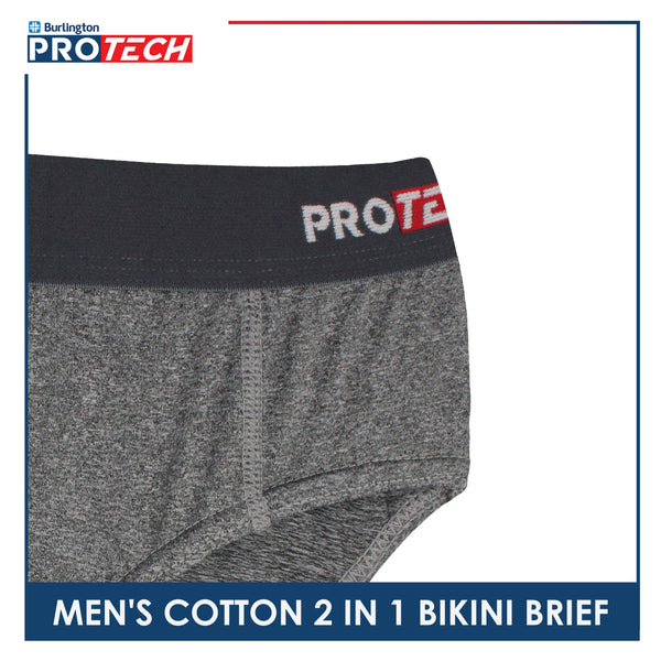 Burlington Protech Men’s Quick Dry Cotton Bikini Brief 2 pieces in a pack GPMBKG3201