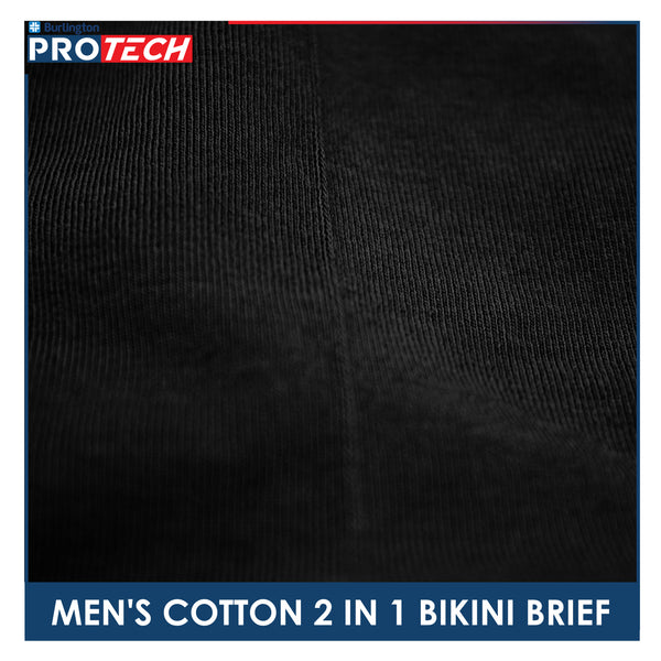 Burlington Protech Men’s Quick Dry Cotton Bikini Brief 2 pieces in a pack GPMBKG3201
