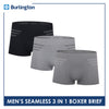 Burlington Men's Seamless Boxer Brief 3 pieces in a pack GTMBBG20