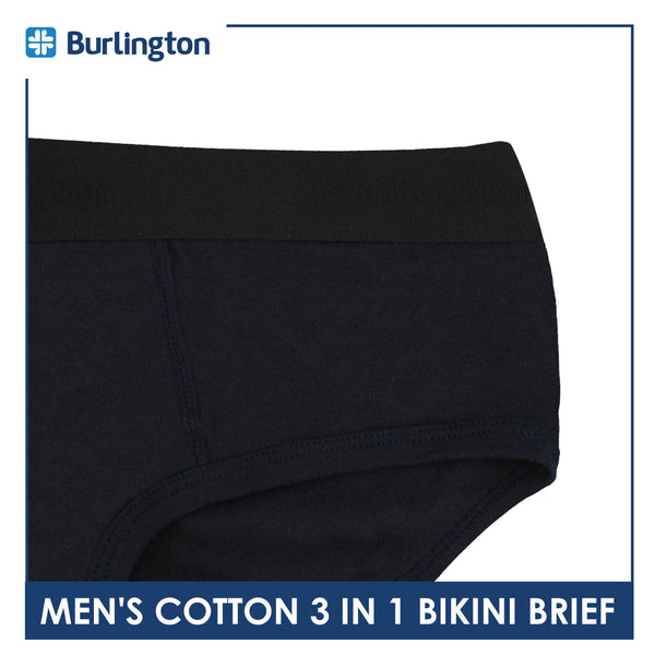 Burlington Men's Cotton Bikini Brief 3 pieces in a pack GTMBCG1