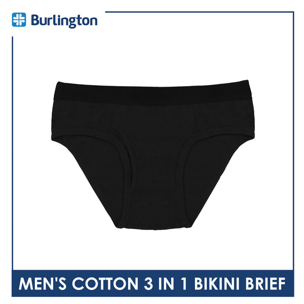 Burlington Men's Cotton Bikini Brief 3 pieces in a pack GTMBCG1