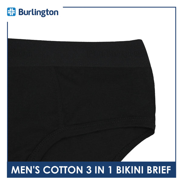 Burlington Men's Cotton Bikini Brief 3 pieces in a pack GTMBCG1