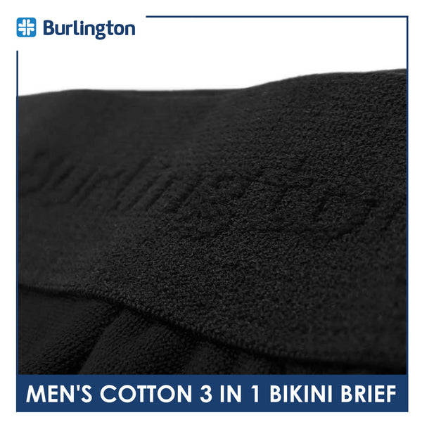 Burlington Men's Cotton Bikini Brief 3 pieces in a pack GTMBCG1