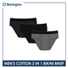 Burlington Men's Cotton Bikini Brief 3 pieces in a pack GTMBKG2