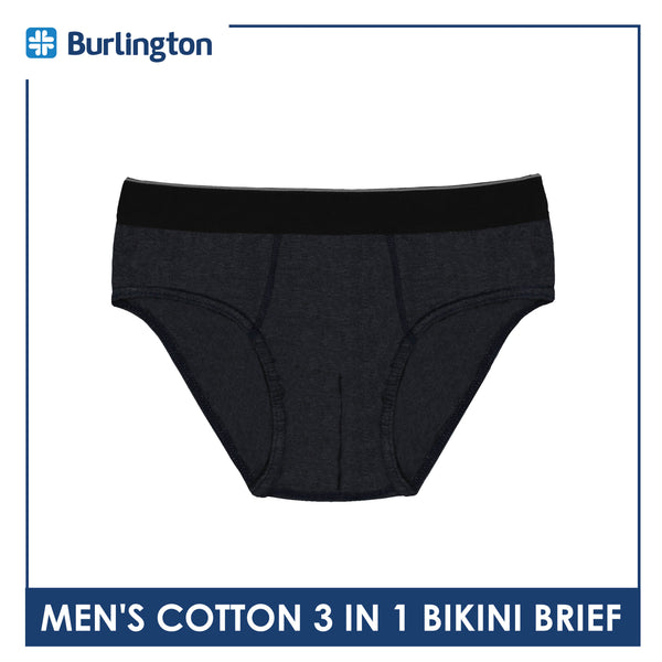 Burlington Men's Cotton Bikini Brief 3 pieces in a pack GTMBKG2