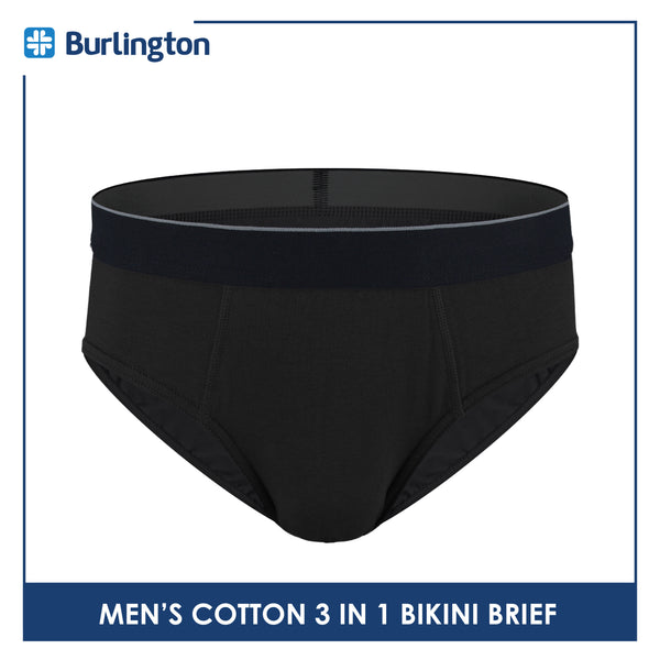 Burlington Men's Cotton Bikini Brief 3 pieces in a pack GTMBKG8