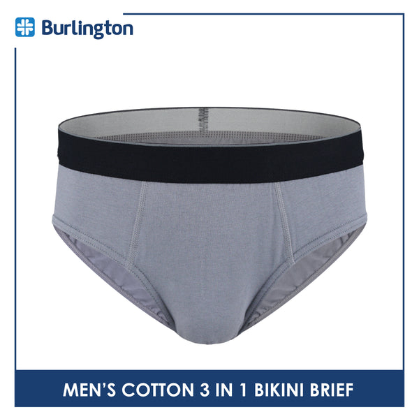 Burlington Men's Cotton Bikini Brief 3 pieces in a pack GTMBKG8