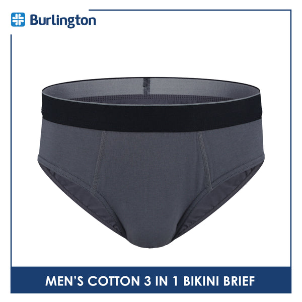 Burlington Men's Cotton Bikini Brief 3 pieces in a pack GTMBKG8