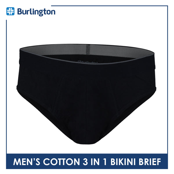 Burlington Men's Cotton Bikini Brief 3 pieces in a pack GTMBSG4