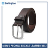 Burlington Men's Prong Buckle Genuine Leather Belt 1 piece JMLP3402