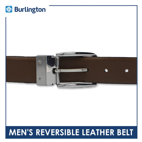 Burlington Men's Reversible Genuine Leather Belt 1 piece JMLR3402