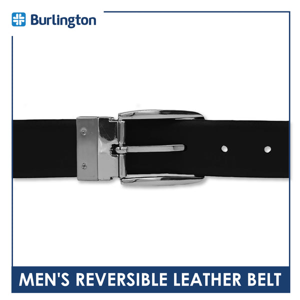 Burlington Men's Reversible Genuine Leather Belt 1 piece JMLR3402