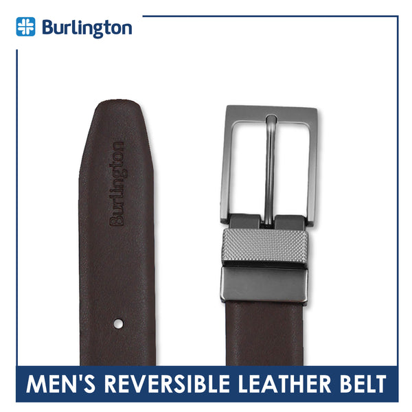 Burlington Men's Reversible Genuine Leather Belt 1 piece JMLR3403