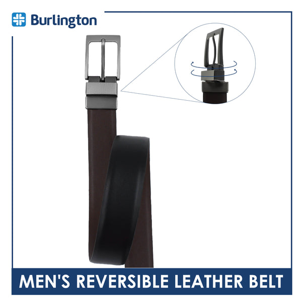 Burlington Men's Reversible Genuine Leather Belt 1 piece JMLR3403