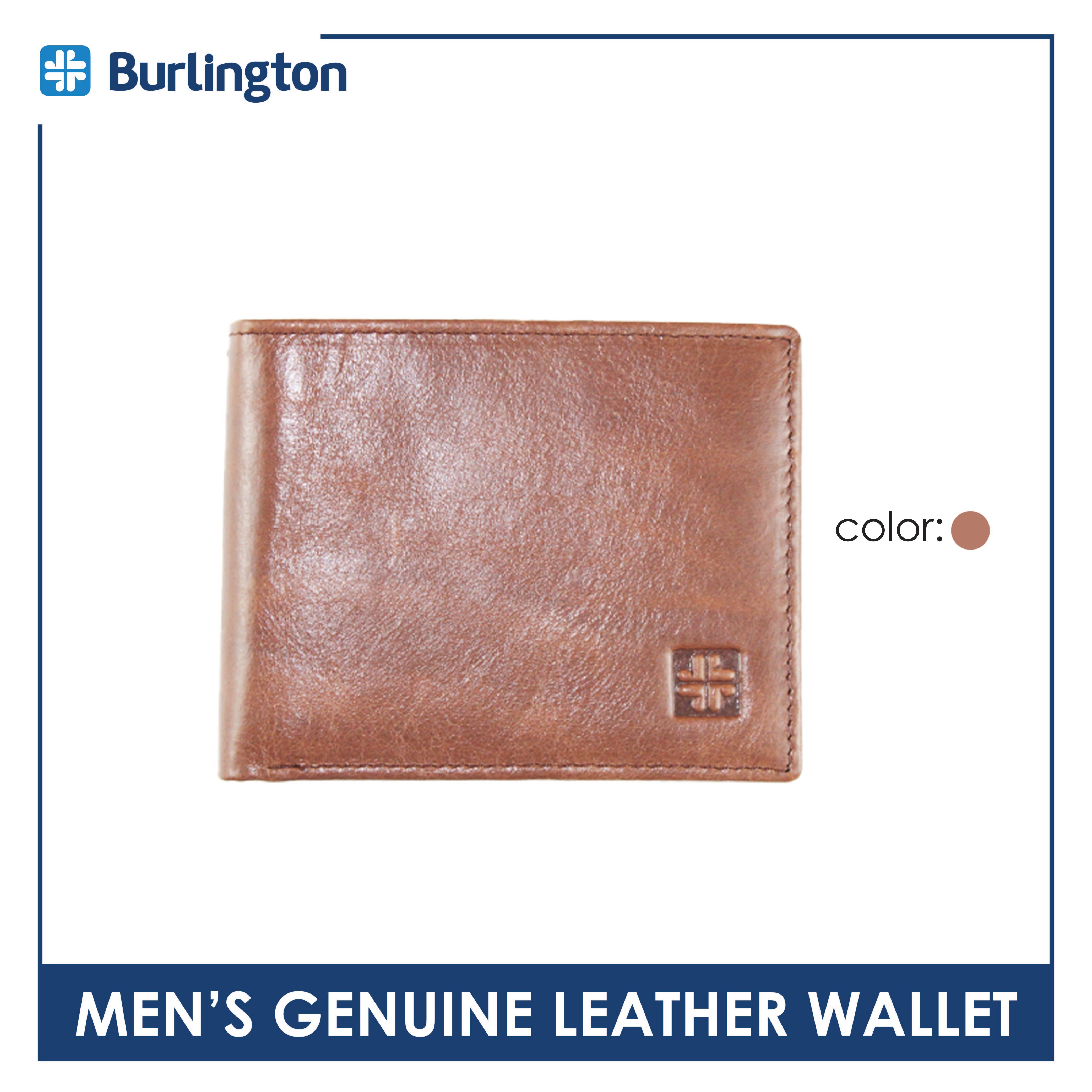 Burlington Men's Billfold Genuine Leather Wallet JMW3302