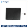 Burlington Men's Billfold Genuine Leather Wallet with Coin Pocket JMW3303