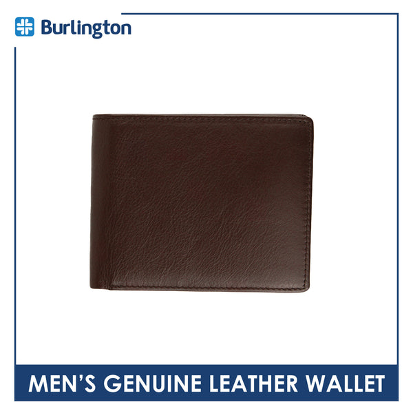 Burlington Men's Billfold Genuine Leather Wallet with Coin Pocket JMW3303