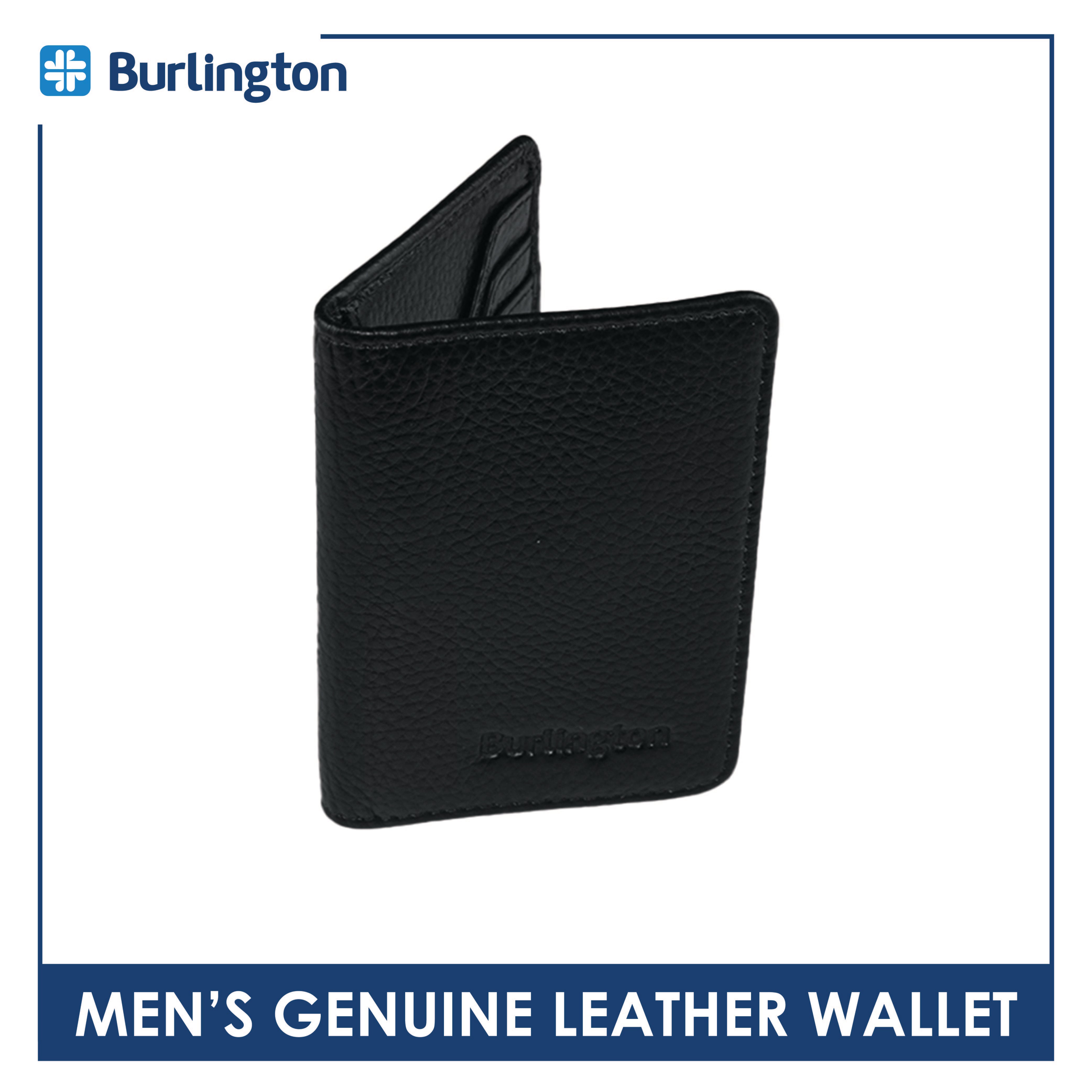 Burlington Men's Billfold Genuine Leather Wallet JMWC3301