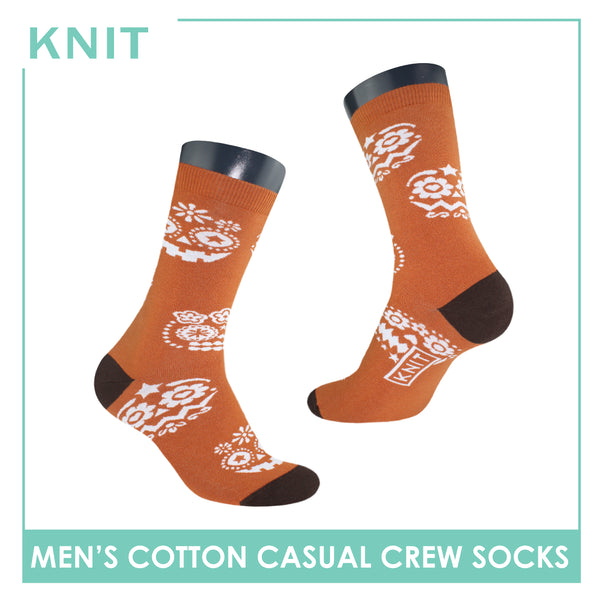 Knit Men’s Halloween Cotton Light Performance Crew Socks 1 pair KMC4402